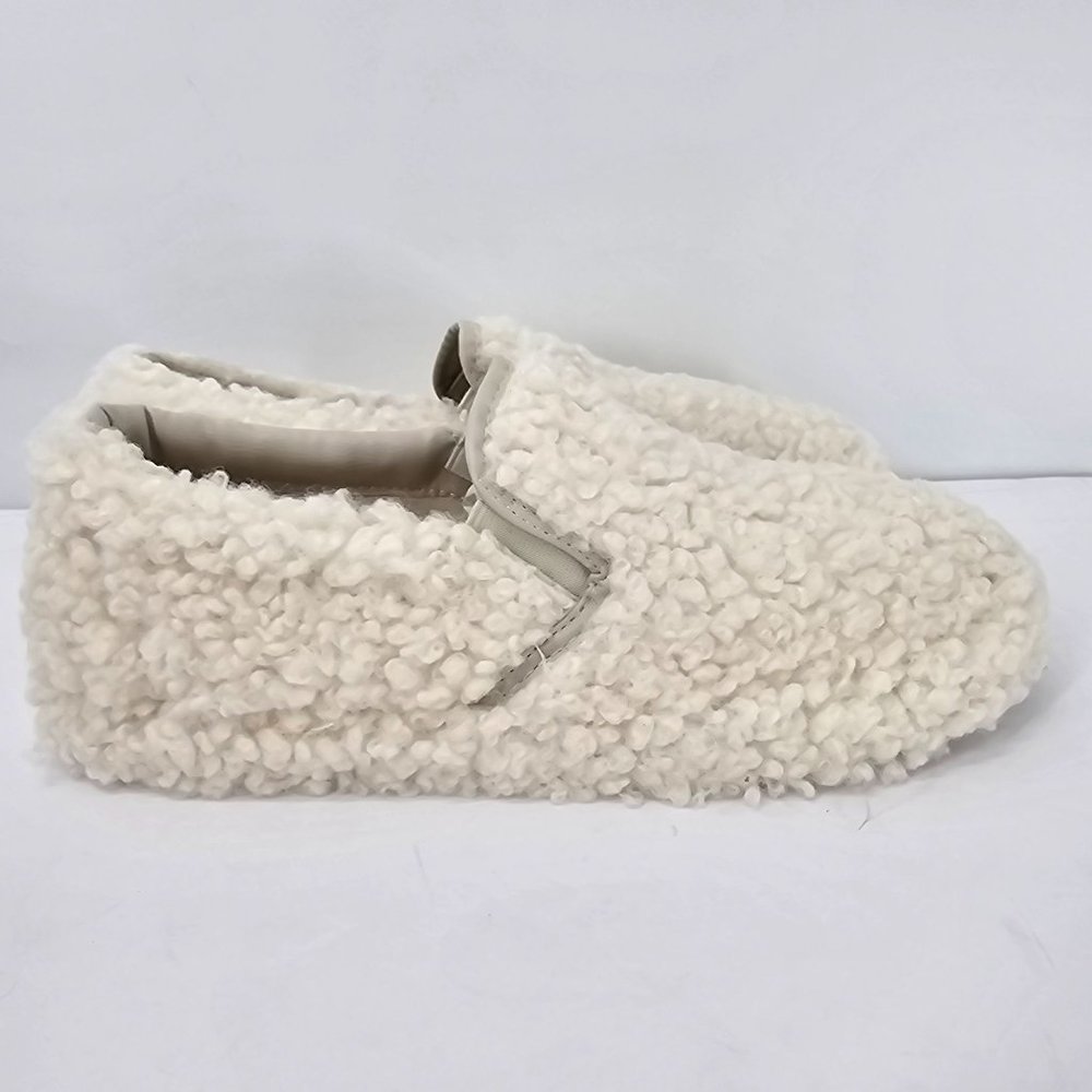 Bamboo Cream Fuzzy Slipper Bootie